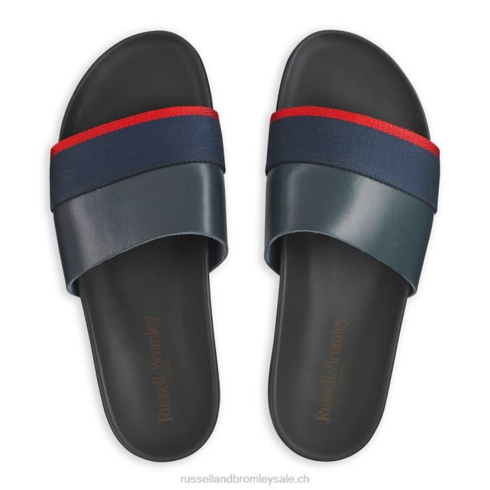 marine 8BN6504 Hommes Russell And Bromley sandale à glissière fabuleuse