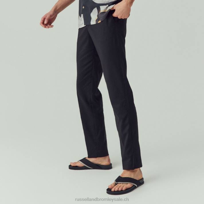 noir 8BN6513 Hommes Russell And Bromley fab après orteil post sandale