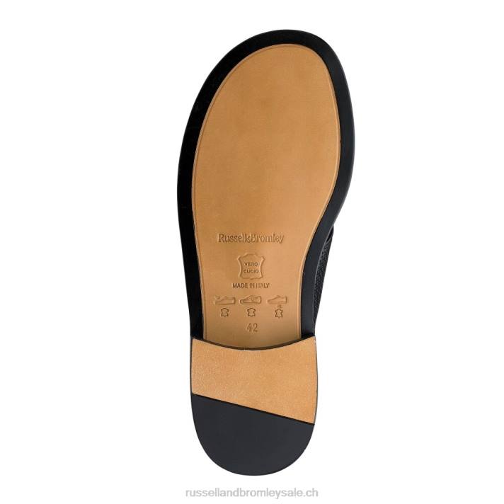 noir 8BN6526 Hommes Russell And Bromley sandale perugia à bride d\'orteil