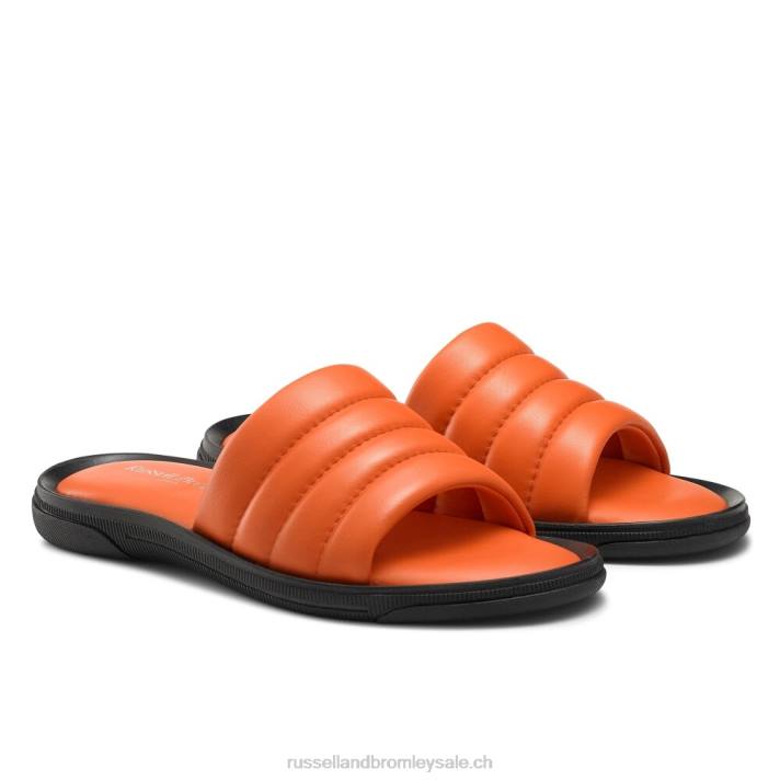 orange 8BN6517 Hommes Russell And Bromley sandale à glissière de luxe