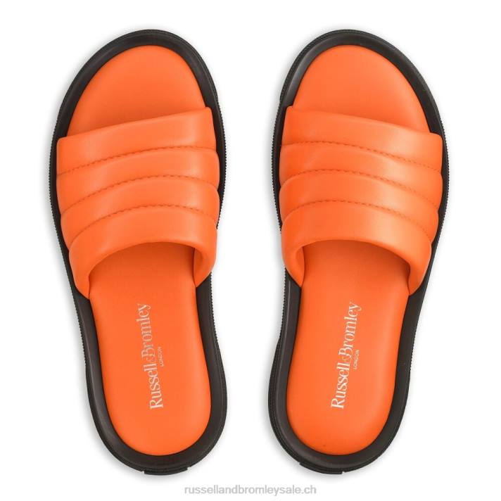 orange 8BN6517 Hommes Russell And Bromley sandale à glissière de luxe