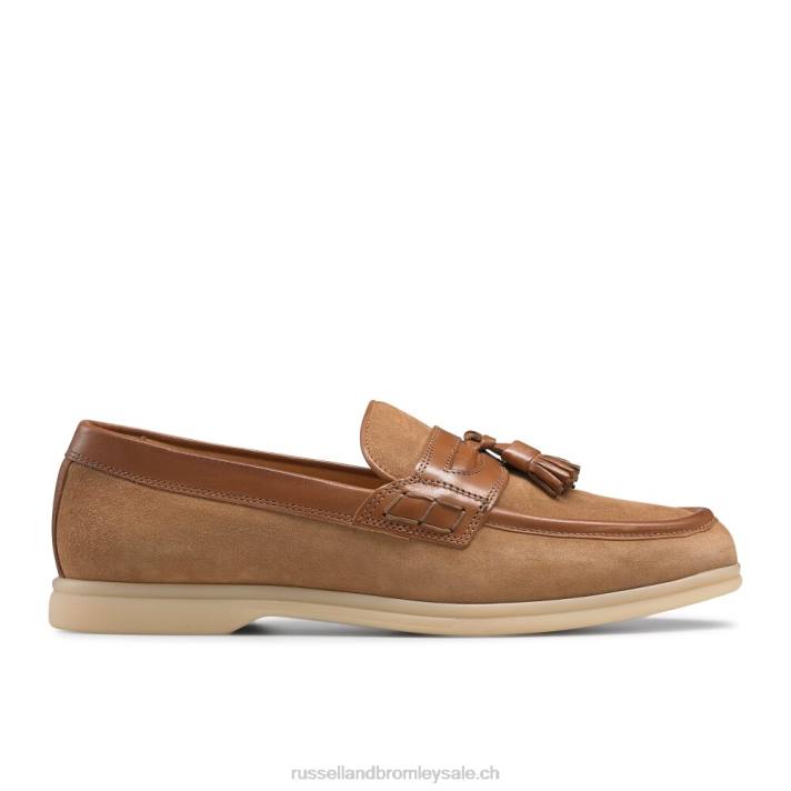 8BN6551 Hommes Russell And Bromley oriel college mocassins à enfiler