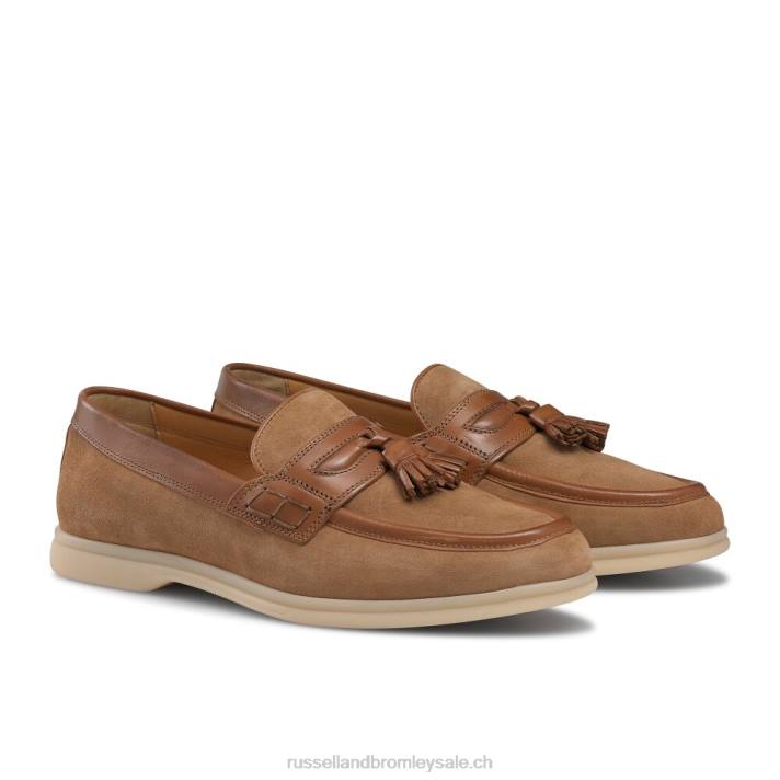 8BN6551 Hommes Russell And Bromley oriel college mocassins à enfiler