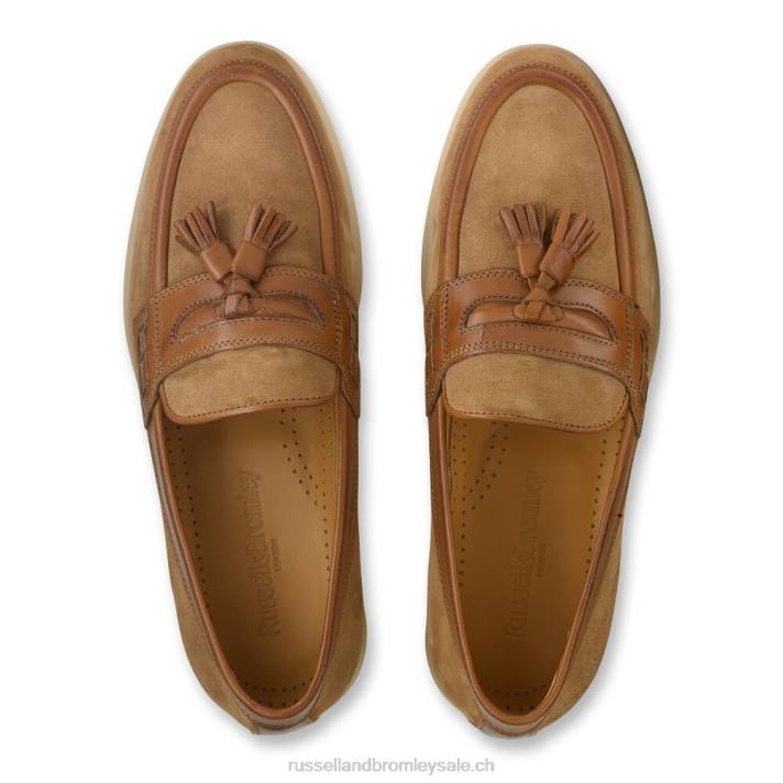 8BN6551 Hommes Russell And Bromley oriel college mocassins à enfiler