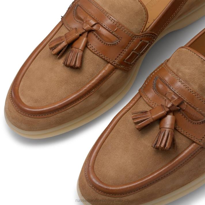 8BN6551 Hommes Russell And Bromley oriel college mocassins à enfiler