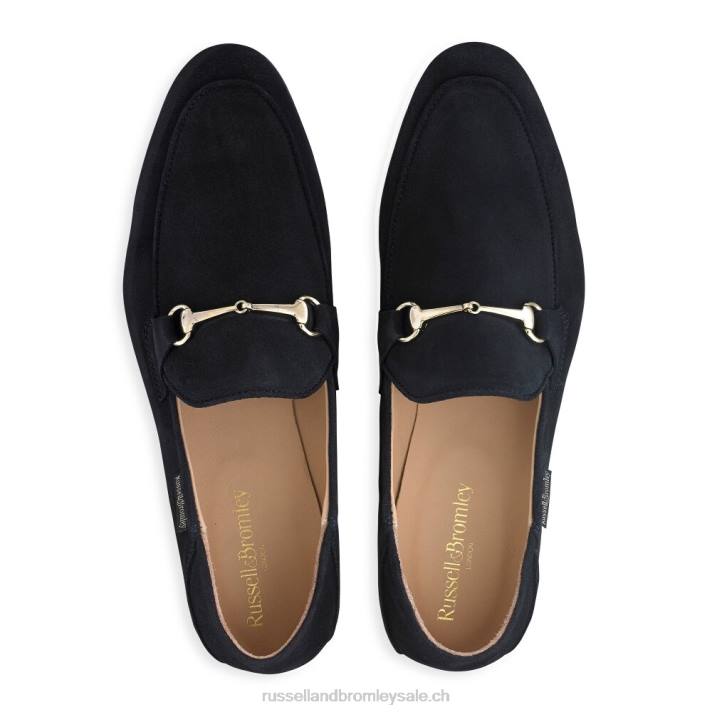 bleu 8BN6570 Hommes Russell And Bromley mocassin m mocassin à mors