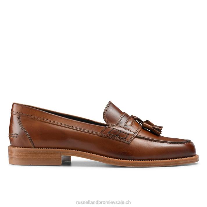 bronzer 8BN6548 Hommes Russell And Bromley keeble 3 mocassins universitaires à pampilles