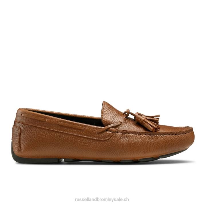 brun 8BN6493 Hommes Russell And Bromley pilote de pompon monza