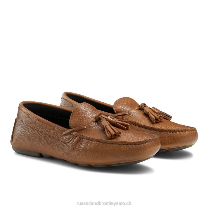 brun 8BN6493 Hommes Russell And Bromley pilote de pompon monza