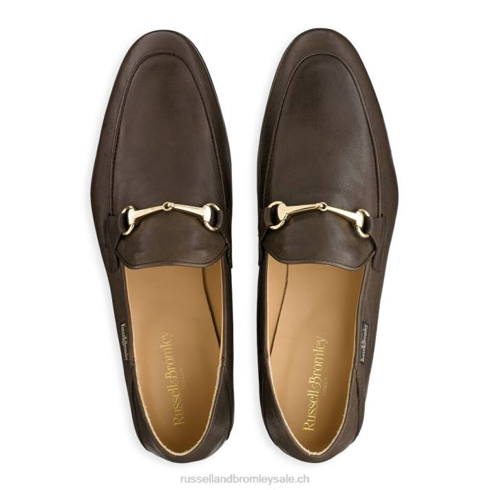 brun 8BN6553 Hommes Russell And Bromley mocassin m mocassin à mors