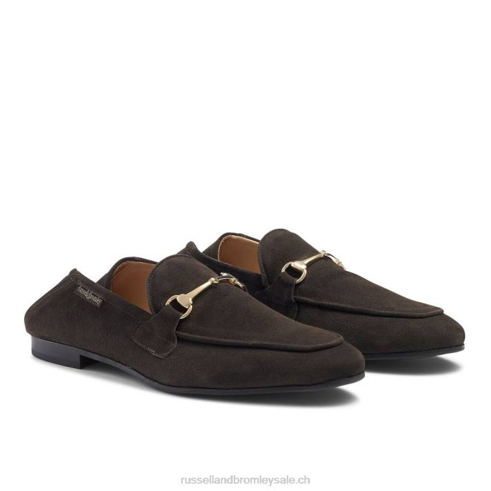 brun 8BN6554 Hommes Russell And Bromley mocassin m mocassin à mors
