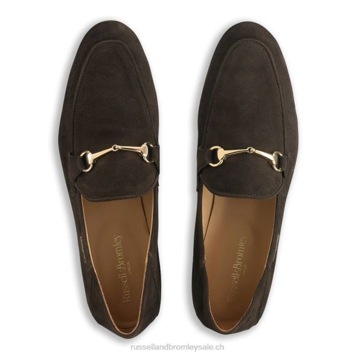 brun 8BN6554 Hommes Russell And Bromley mocassin m mocassin à mors