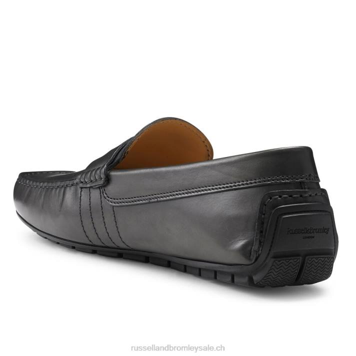 gris 8BN6486 Hommes Russell And Bromley pilote d\'usure douce