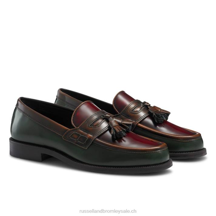 multi 8BN6555 Hommes Russell And Bromley keeble 4 mocassins universitaires à pampilles
