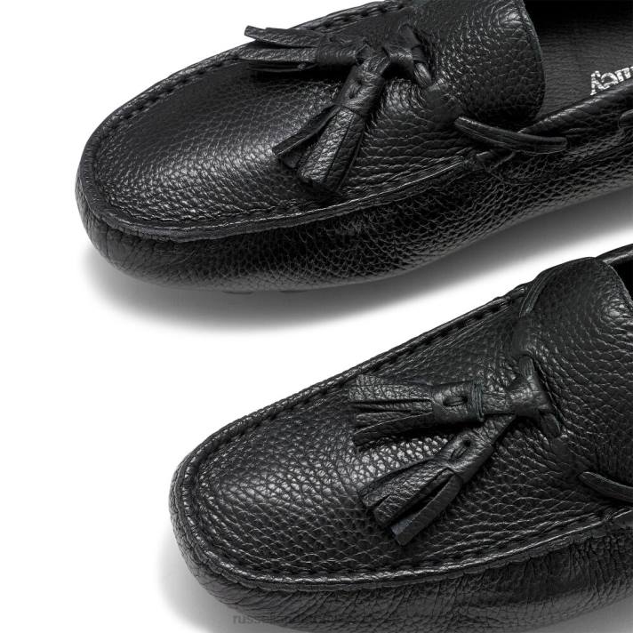 noir 8BN6494 Hommes Russell And Bromley pilote de pompon monza