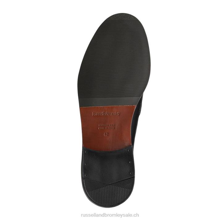 noir 8BN6549 Hommes Russell And Bromley keeble 3 mocassins universitaires à pampilles